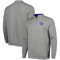 Men's Colosseum Heathered Gray Kentucky Wildcats Tortugas Quarter-Zip Sweatshirt