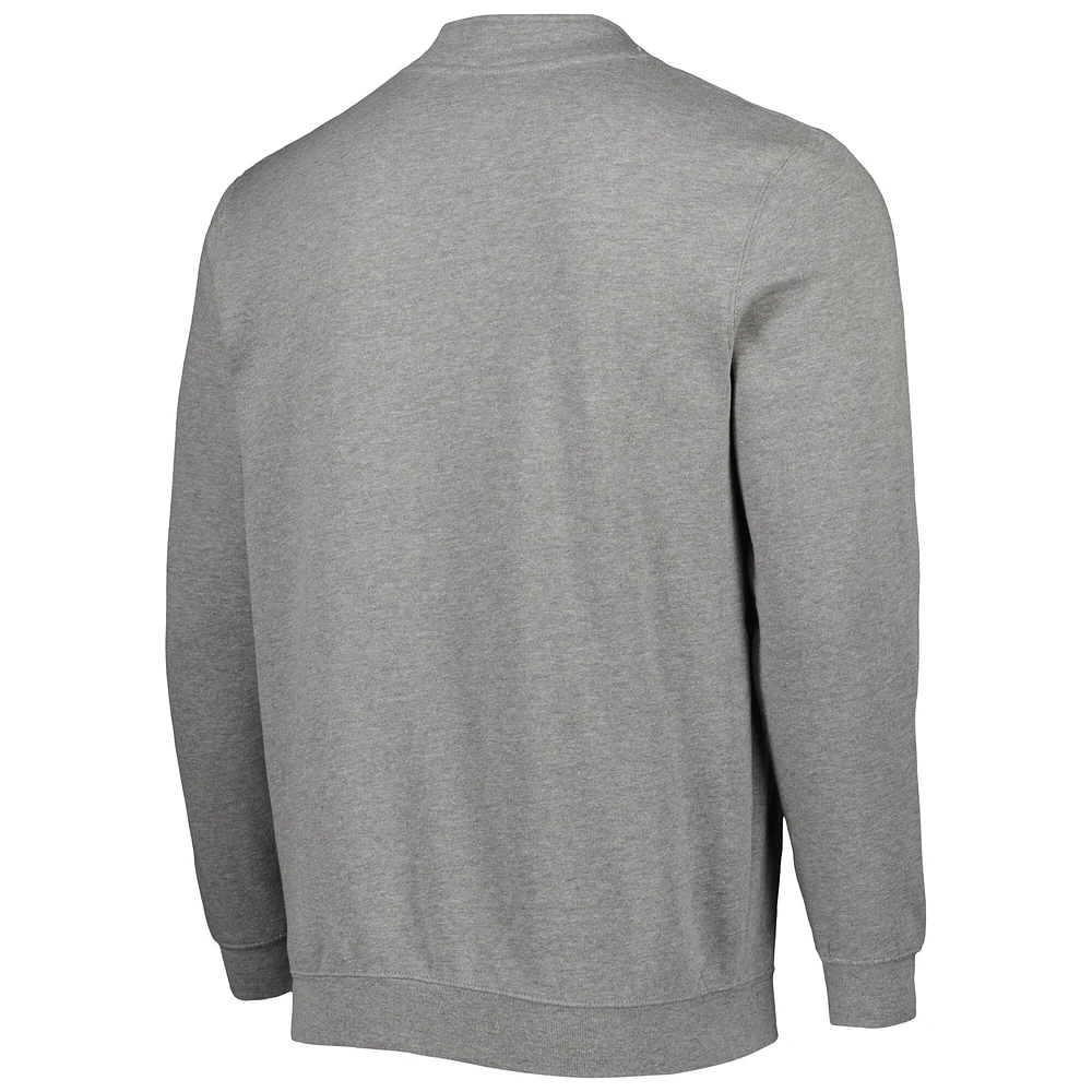 Men's Colosseum Heathered Gray Kentucky Wildcats Tortugas Quarter-Zip Sweatshirt