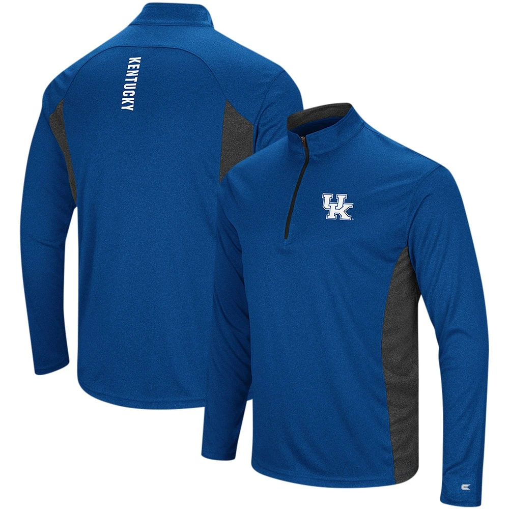 Men's Colosseum Royal Kentucky Wildcats Audible Quarter-Zip Windshirt