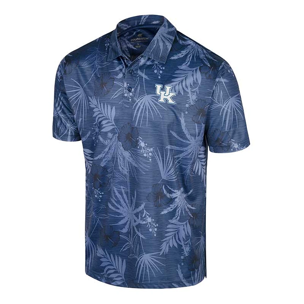 Men's Colosseum Royal Kentucky Wildcats Big & Tall Palms Polo