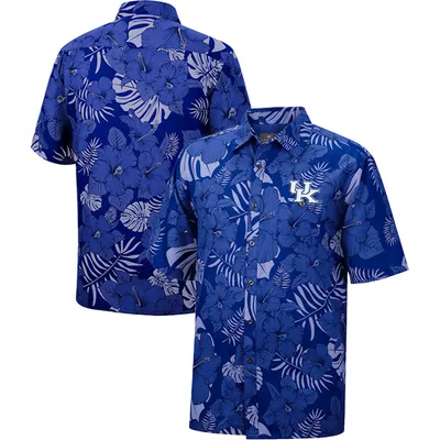 Kentucky Wildcats Colosseum Dude Camp Button-Up Shirt - Royal