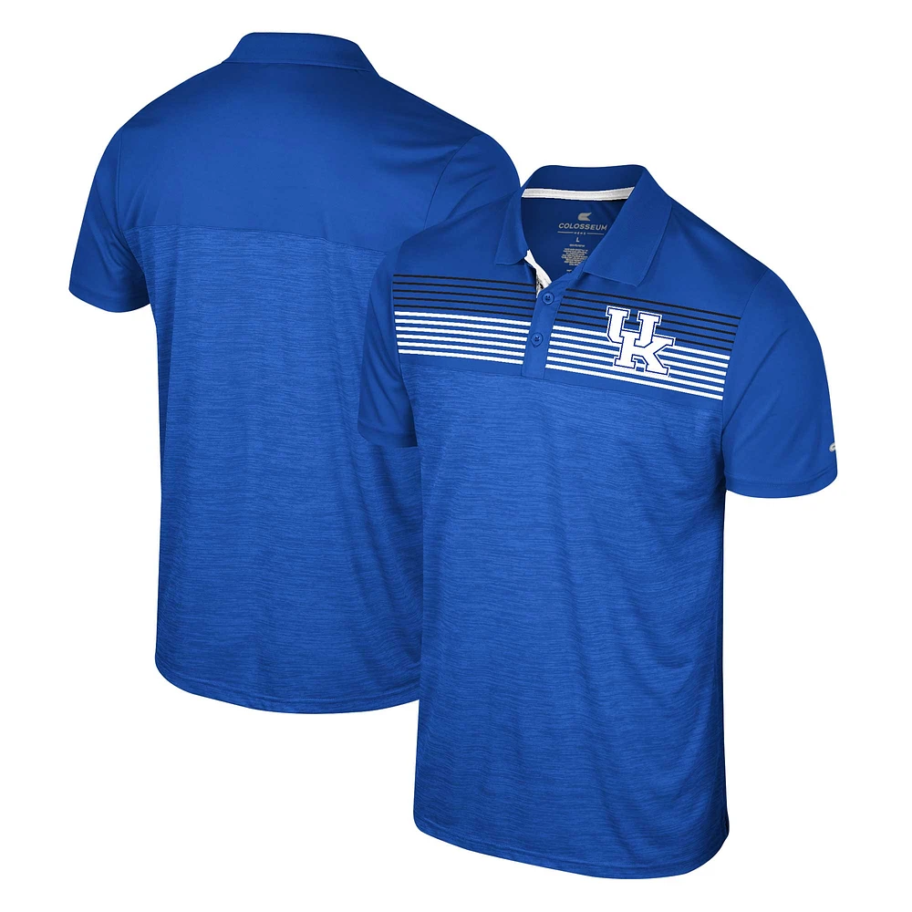 Men's Colosseum Royal Kentucky Wildcats Langmore Polo