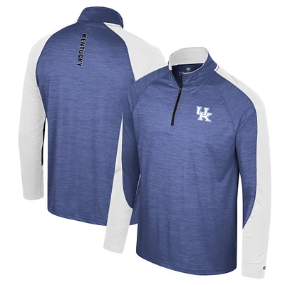 Haut à quart de zip Langmore Colosseum Royal Kentucky Wildcats pour hommes