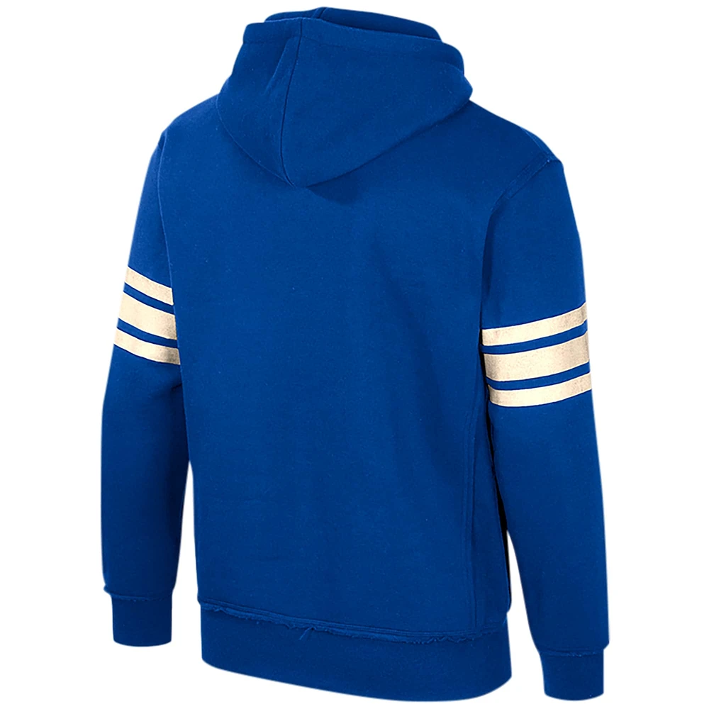 Pull à capuche pour hommes Colosseum Royal Kentucky Wildcats saluant