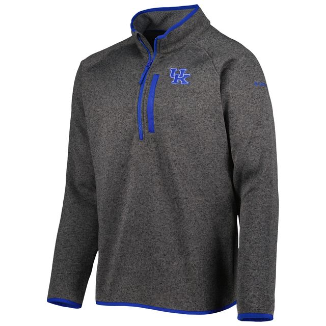 Columbia Grey Kentucky Wildcats Canyon Point Omni-Shield Raglan Pull à demi-glissière pour homme