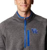 Columbia Grey Kentucky Wildcats Canyon Point Omni-Shield Raglan Pull à demi-glissière pour homme