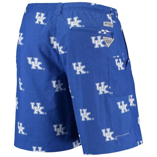 Short hybride Columbia PFG Royal Kentucky Wildcats Backcast II 8" Omni-Shade pour homme