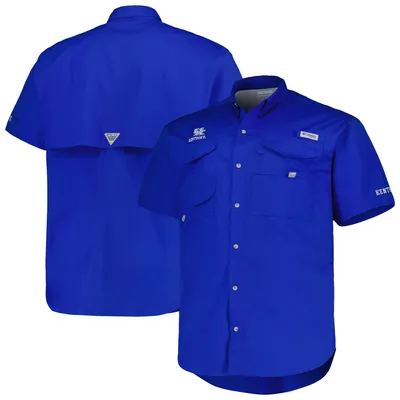 Kentucky Wildcats Columbia Big & Tall Bonehead Button-Up Shirt - Royal