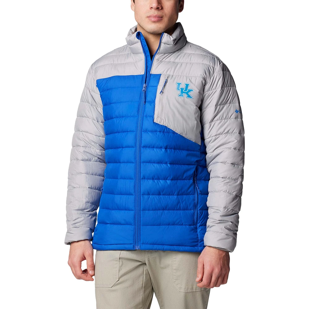 Veste isolante entièrement zippée Columbia Royal Kentucky Wildcats Double Blitz Omni-Heat Infinity pour homme