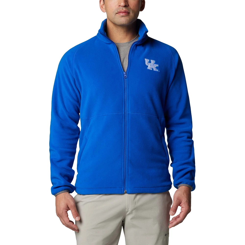 Veste polaire à glissière complète Columbia Royal Kentucky Wildcats Flanker IV pour homme