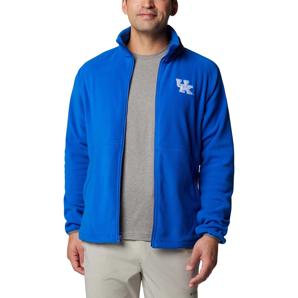 Veste polaire à glissière complète Columbia Royal Kentucky Wildcats Flanker IV pour homme