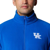 Veste polaire à glissière complète Columbia Royal Kentucky Wildcats Flanker IV pour homme