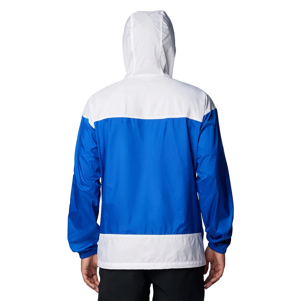 Men's Columbia Royal Kentucky Wildcats Flash Challenger Omni-Shade Full-Zip Windbreaker Hoodie Jacket