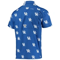 Men's Columbia Royal Kentucky Wildcats Super Slack Tide Omni-Shade Button-Up Shirt