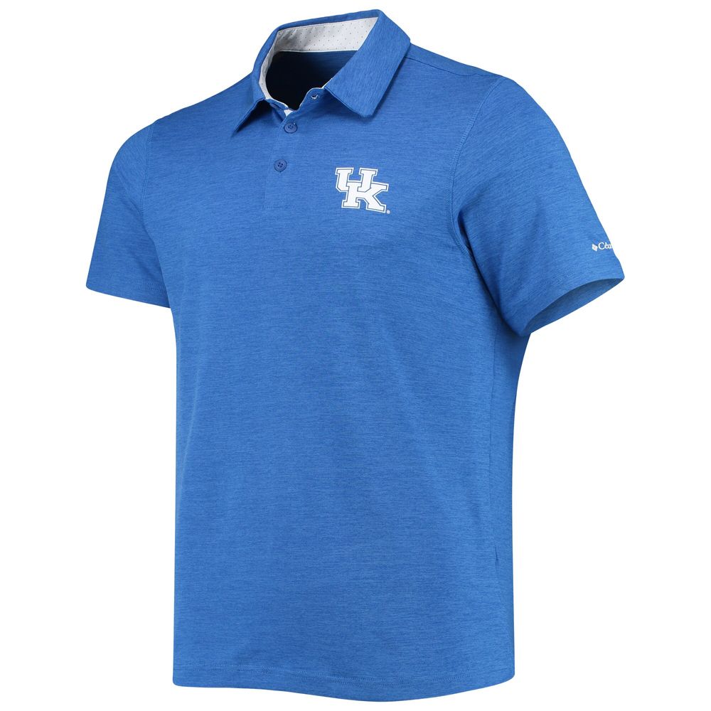 Men's Columbia Royal Kentucky Wildcats Tech Trail Omni-Shade Polo