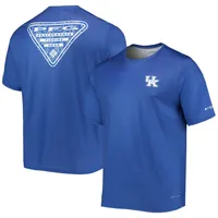 T-shirt Columbia Royal Kentucky Wildcats Terminal Tackle Omni-Shade pour homme