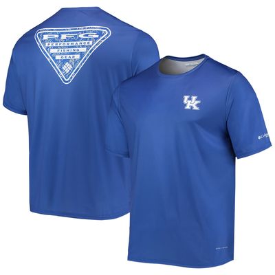 Men's Columbia Royal Kentucky Wildcats Terminal Tackle Omni-Shade T-Shirt