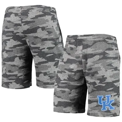 Kentucky Wildcats Concepts Sport Camo Backup Terry Jam Lounge Shorts - Charcoal/Gray