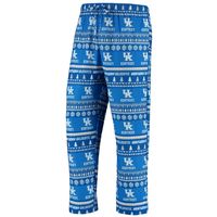 Men's Concepts Sport Royal Kentucky Wildcats Ugly Sweater Knit Long Sleeve Top and Pant Set