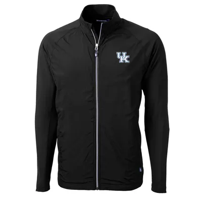 Kentucky Wildcats Cutter & Buck Adapt Eco Knit Full-Zip Jacket - Black