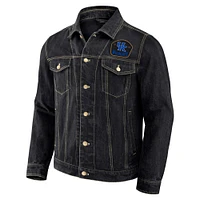 Collection Darius Rucker pour homme par Fanatics - Veste en jean boutonnée Kentucky Wildcats noire