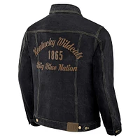 Collection Darius Rucker pour homme par Fanatics - Veste en jean boutonnée Kentucky Wildcats noire