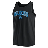 Men's Fanatics  Black Kentucky Wildcats Block Arch Tank Top