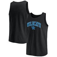 Men's Fanatics  Black Kentucky Wildcats Block Arch Tank Top