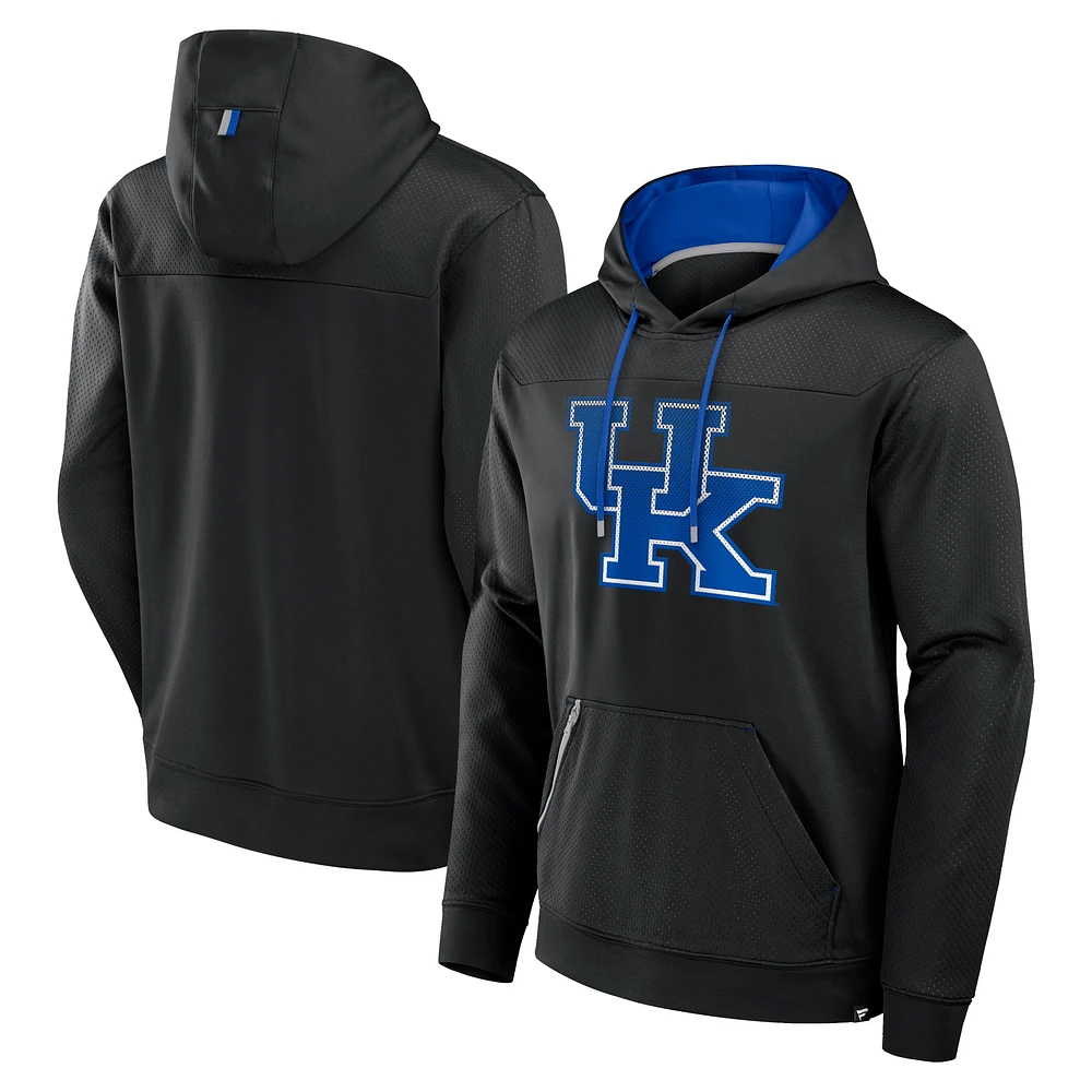 Sweat à capuche noir délavé pois pour homme des Wildcats du Kentucky Fanatics Defender