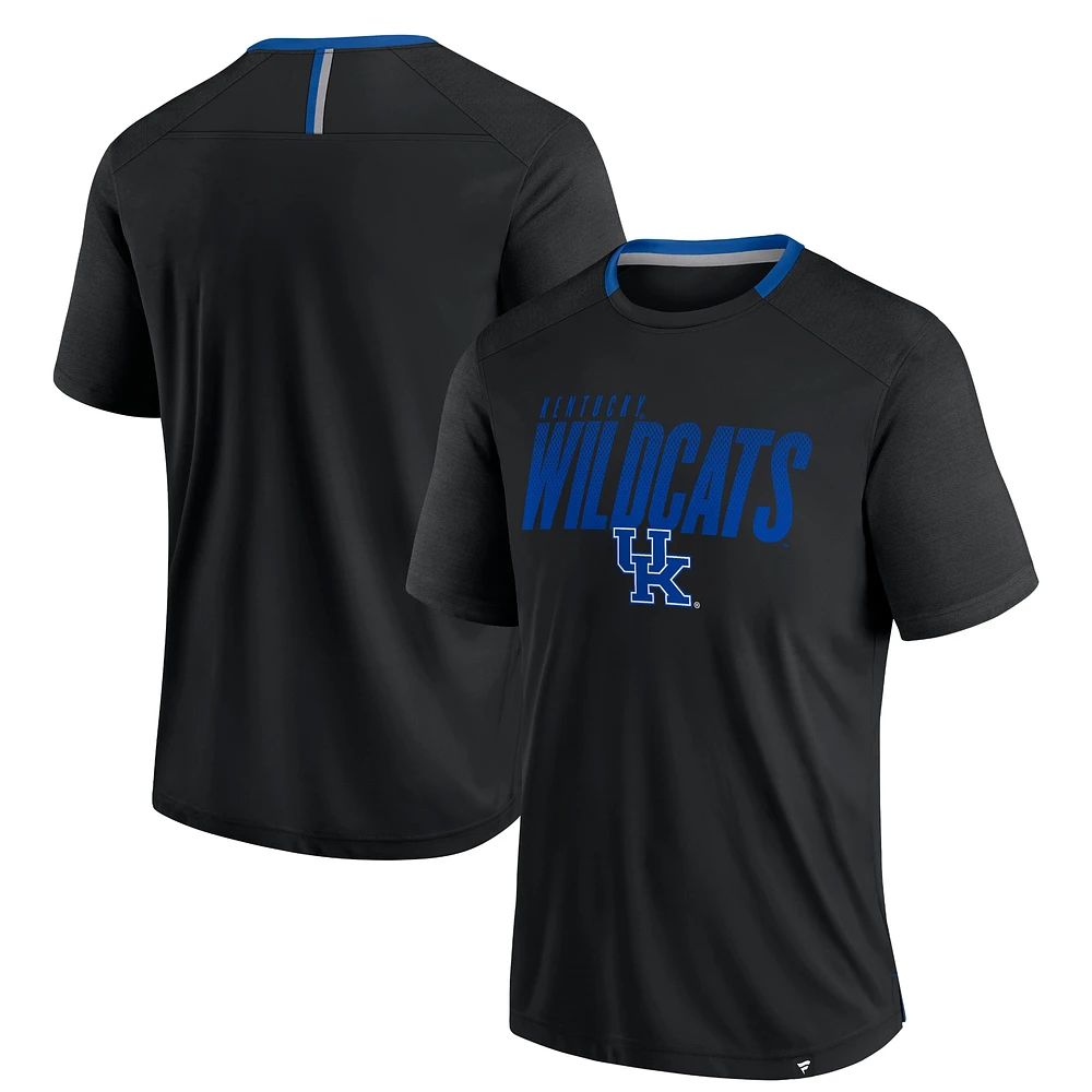 T-shirt noir pour homme Fanatics Kentucky Wildcats Defender Fade Slant