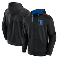 Sweat à capuche entièrement zippé Fanatics pour hommes, Kentucky Wildcats Power Index, noir