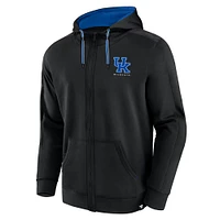 Sweat à capuche entièrement zippé Fanatics pour hommes, Kentucky Wildcats Power Index, noir