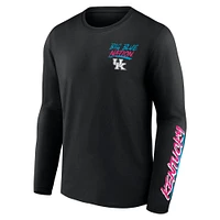 T-shirt noir à manches longues Fanatics pour hommes des Wildcats du Kentucky Spring Break