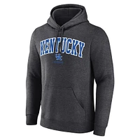 Men's Fanatics Charcoal Kentucky Wildcats Team Wordmark Fleece Pullover Hoodie