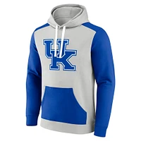 Sweat à capuche en polaire arctique pour homme Fanatics gris/bleu royal Kentucky Wildcats