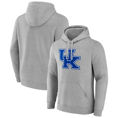 Men's Fanatics  Gray Kentucky Wildcats Primary Logo Fleece Pullover Hoodie