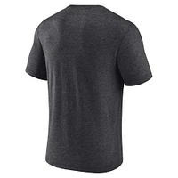T-shirt classique à imprimé bloc central Fanatics Heather Charcoal Kentucky Wildcats pour homme
