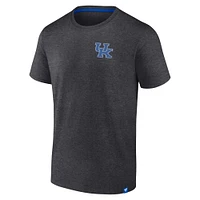 Men's Fanatics Heather Charcoal Kentucky Wildcats Iconic T-Shirt