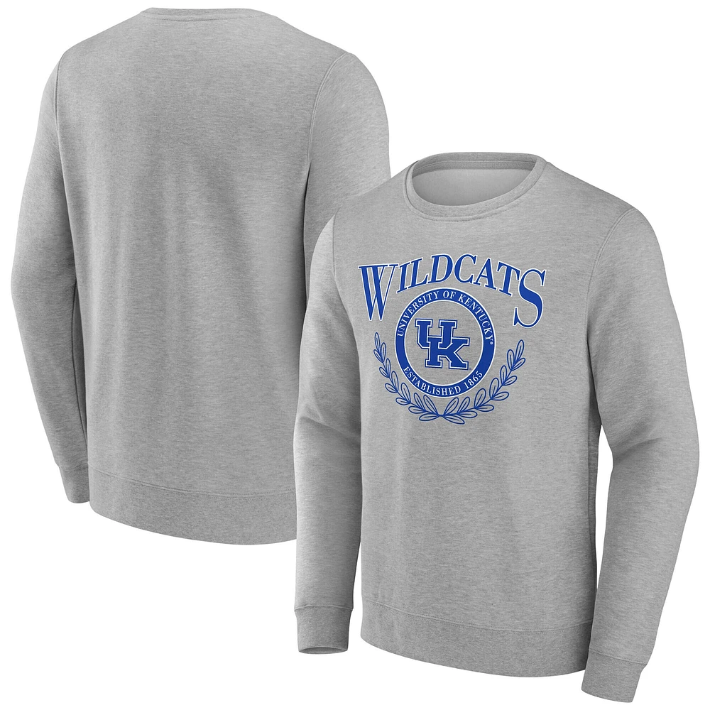Sweat-shirt en polaire classique Laurel pour hommes Fanatics Heather Grey Kentucky Wildcats