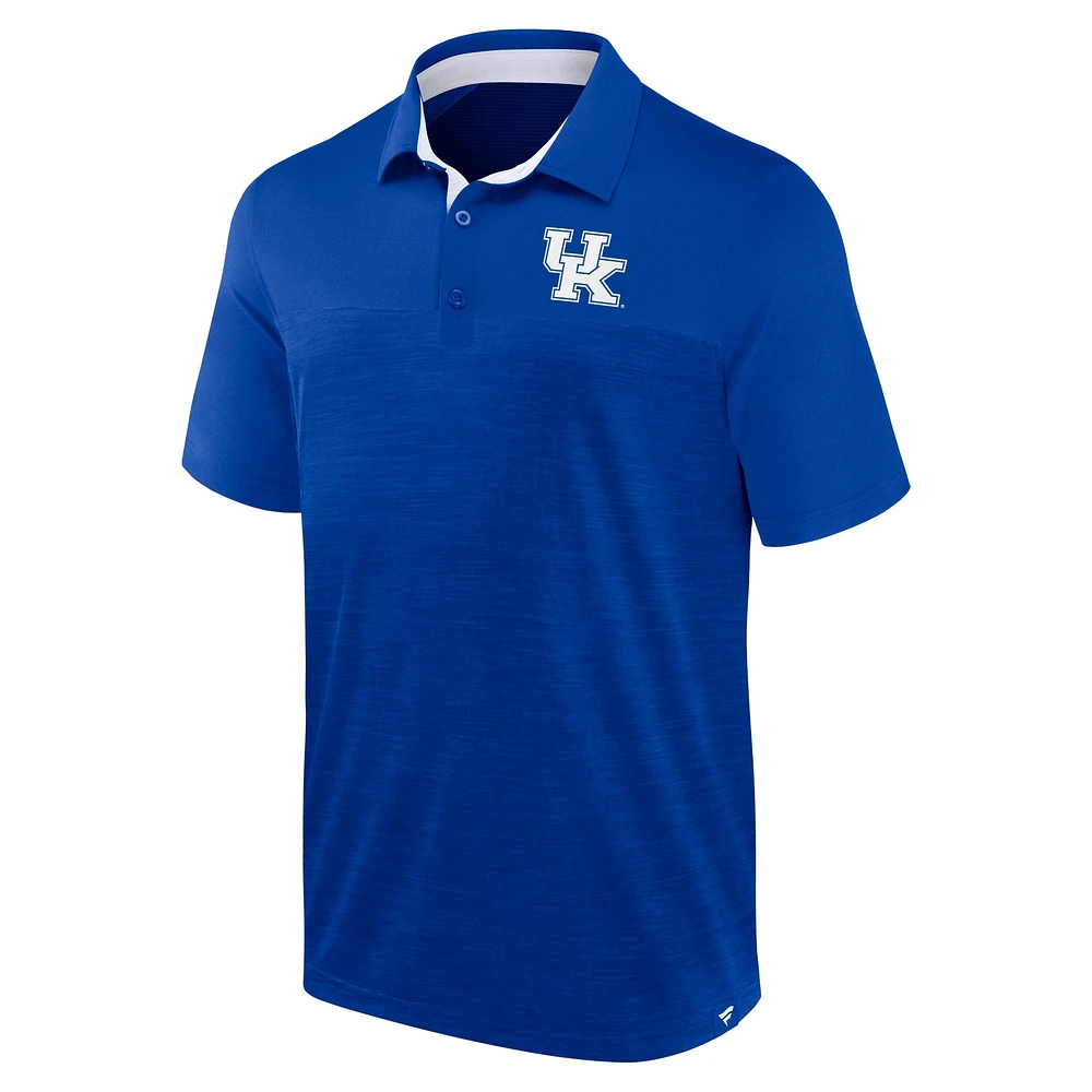 Men's Fanatics Heather Royal Kentucky Wildcats Classic Homefield Polo