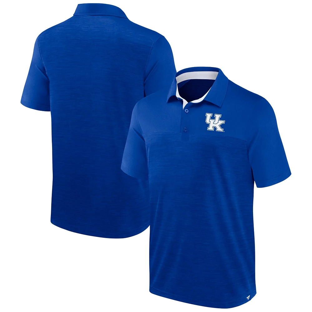 Men's Fanatics Heather Royal Kentucky Wildcats Classic Homefield Polo