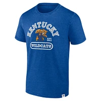 Men's Fanatics Heather Royal Kentucky Wildcats Old-School Pill Enzyme Washed T-Shirt