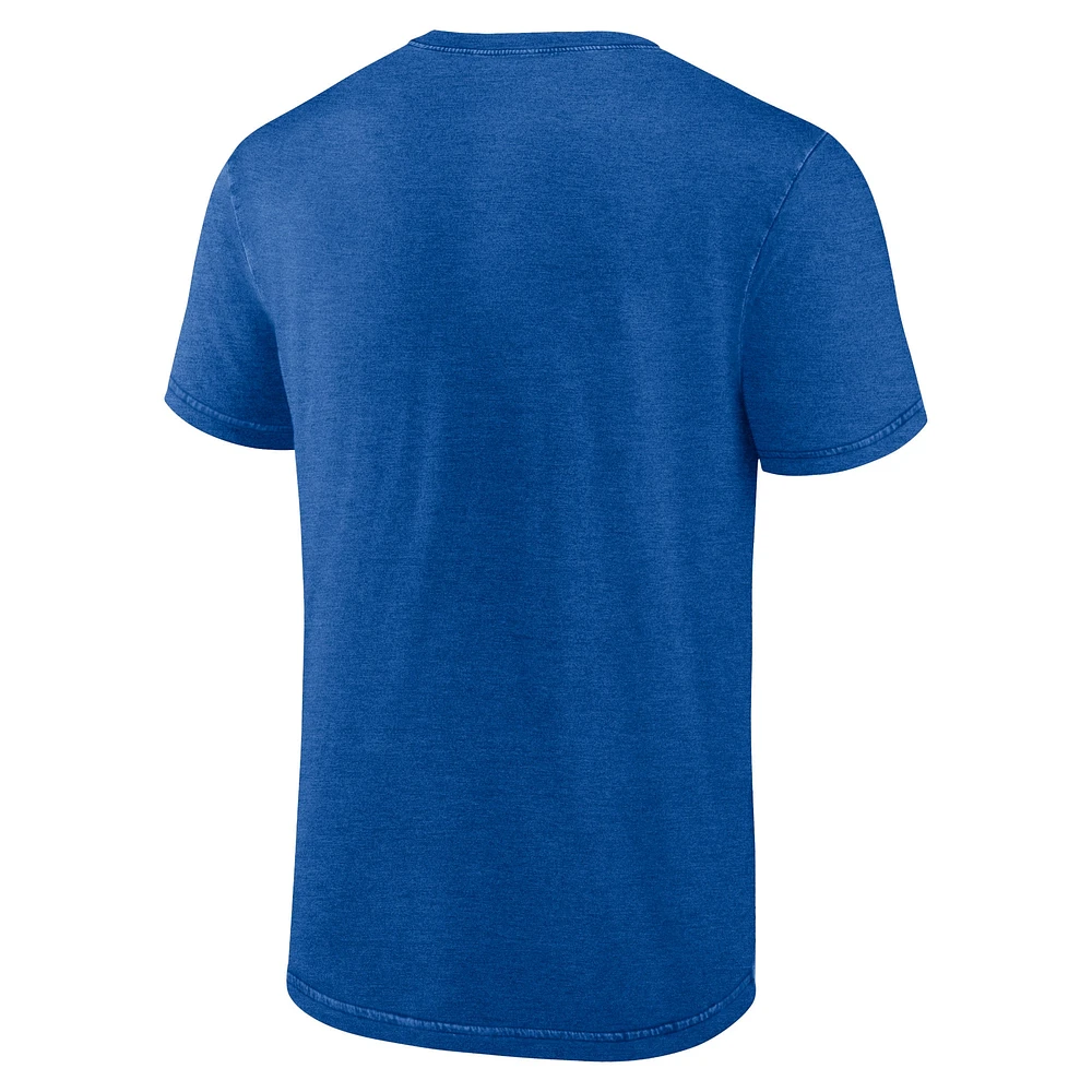 Men's Fanatics Heather Royal Kentucky Wildcats Old-School Pill Enzyme Washed T-Shirt