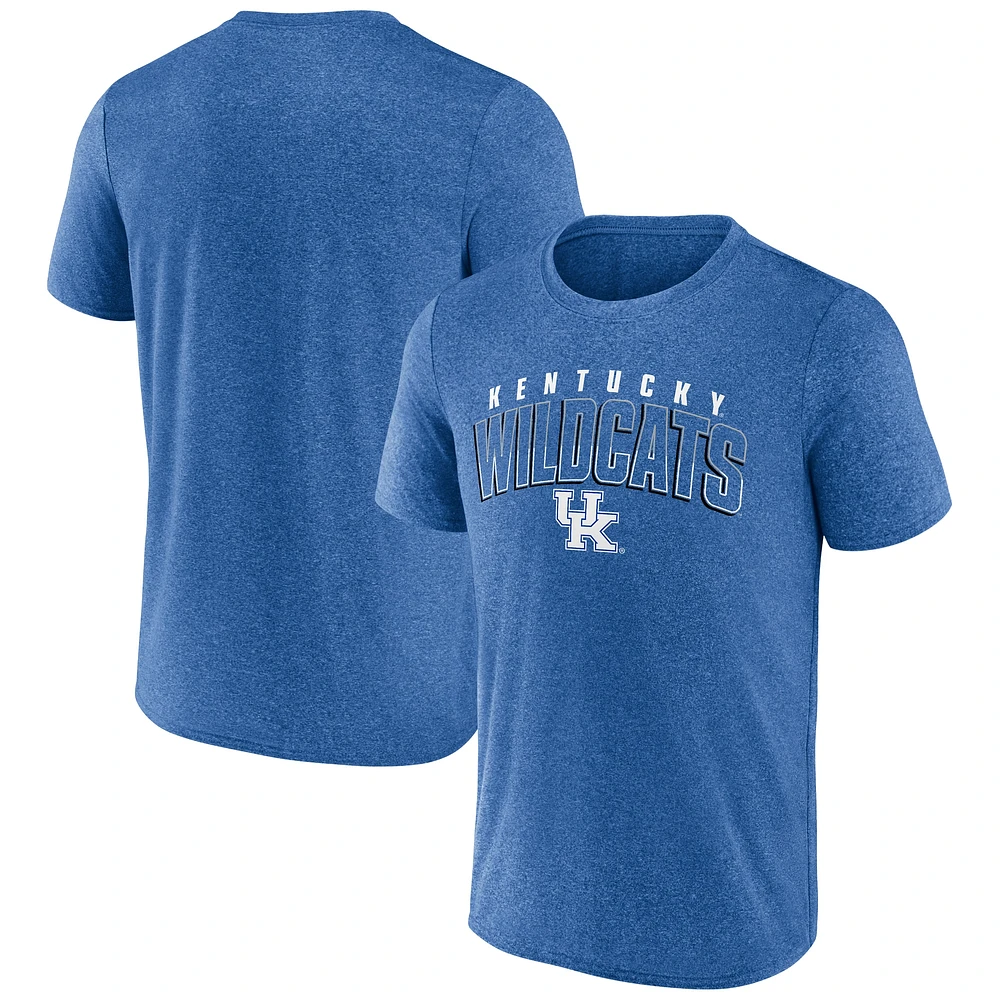 Men's Fanatics Heather Royal Kentucky Wildcats Outline Split T-Shirt