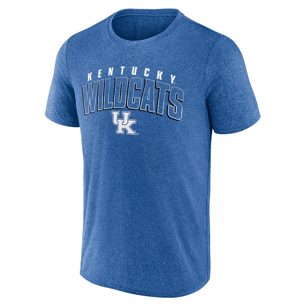 Men's Fanatics Heather Royal Kentucky Wildcats Outline Split T-Shirt