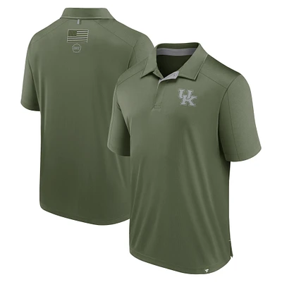 Polo Fanatics Olive Kentucky Wildcats OHT Military Appreciation Defender pour homme