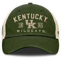 Men's Fanatics Olive Kentucky Wildcats OHT Military Appreciation Frontier Trucker Adjustable Hat