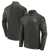 Haut à quart de zip Fanatics Olive Kentucky Wildcats OHT Military Appreciation Guardian pour hommes