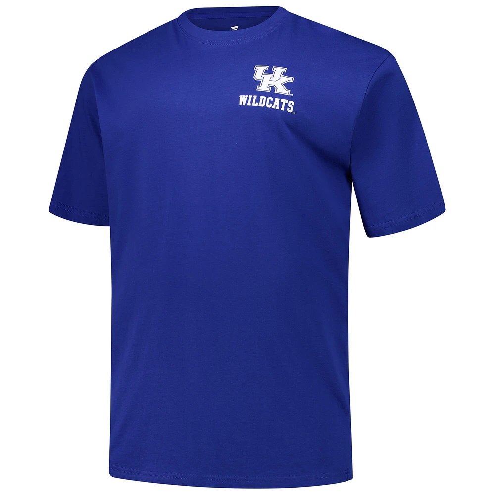 T-shirt pour homme Fanatics Royal Kentucky Wildcats Big & Tall Helmet