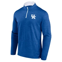 Men's Fanatics Royal Kentucky Wildcats Classic Homefield Quarter-Zip Top